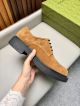 Gucci Man Brown Calfskin Business Leather Shoes 042877 (6)_th.jpg